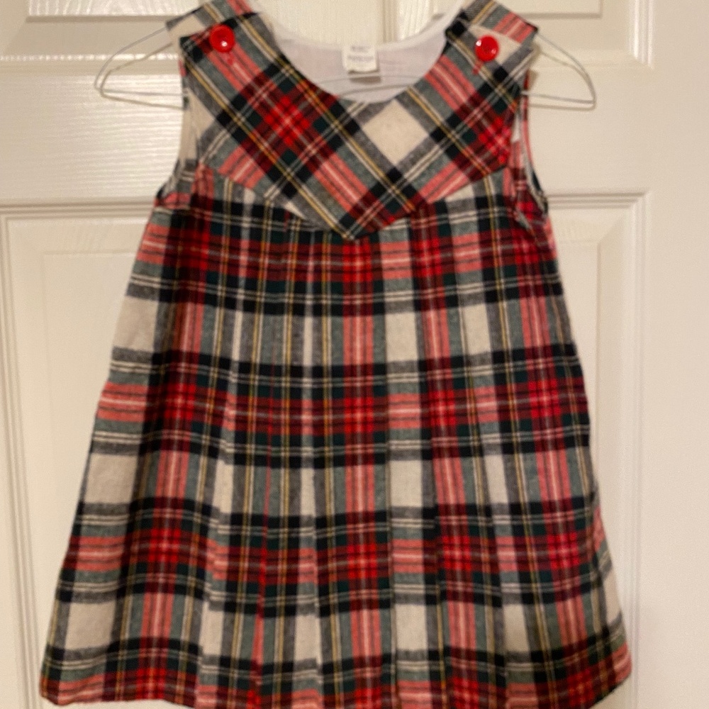 Old school charm! RED PLAID WOOL-BLEND JUMPER